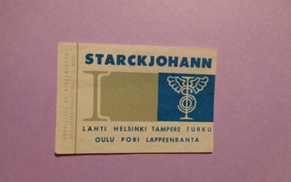 TT-etiketti Starckjohann, Lahti Helsinki Tampere Turku ym.