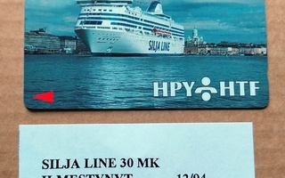 HPY-MD18 Silja Line puhelukortti 9HTCA 30 mk