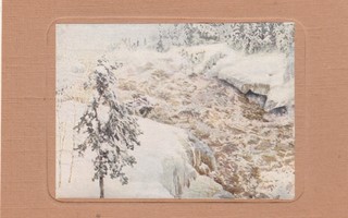 Postikortti, Imatra talvella, taidekortti A.Gallen-Kallela