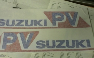 Suzuki PV 87-88 valkorunkoiseen tankintarrat