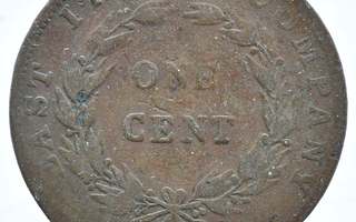 0231 Straits Settlements 1 Cent 1845 KM# 3