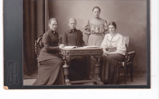 VANHA Kabinetti Valokuva Pelastusarmeija Helsinki 1900-l