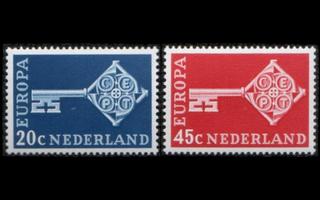 Alankomaat 899-900 ** Europa (1968)