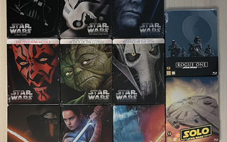 STAR WARS -kokoelma (1977-2019) Limited Steelbook (UUSI)