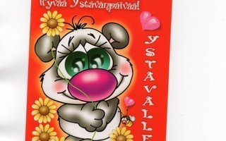 °°HYVÄÄ YSTÄVÄNPÄIVÄÄ....°°- KORTTI /Kimaltava