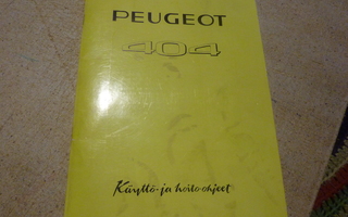 Peugeot 404  -69 ohjekirja