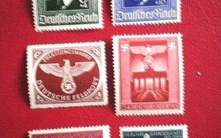 Saksa Valtakunta postimerkit 6 kpl
