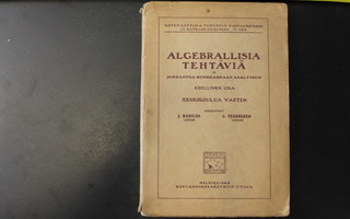 Algebran oppikirjoja vuosilta 1905, 1916, 1959, 1960