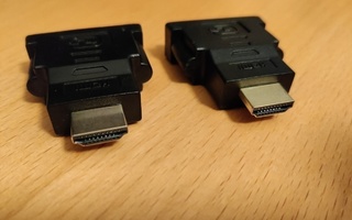 2kpl käyttämättömiä DVI-HDMI adaptereita