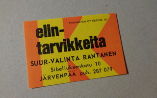 TT-etiketti Suur-Valinta Rantanen, Järvenpää
