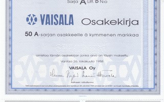 1988 Vaisala Oy Vantaa pörssi specimen