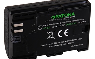 Canon LP-E6 / LP-E6N  yhteensopiva akku 1800mAh 