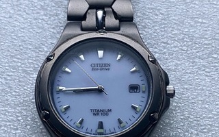 CITIZEN ECO-DRIVE TITANIUM WR 100 MIESTEN KELLO