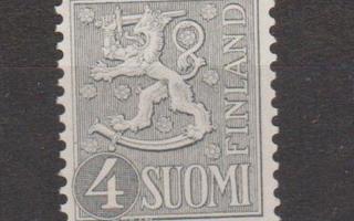 1958 Yleismerkki Leijona 4 mk ** Lape 492