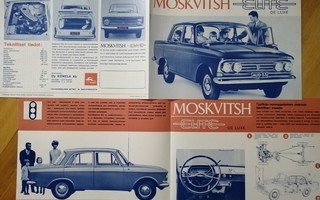 1966 Moskvitsh Elite / Elite De Luxe esite - KUIN UUSI