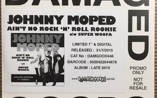 JOHNNY MOPED ain`t no rock `n` roll rookie PROMO CDS