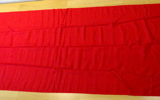 Kaunis, lämpimän punainen huivi, uusi, 187x69cm, silkki/vill