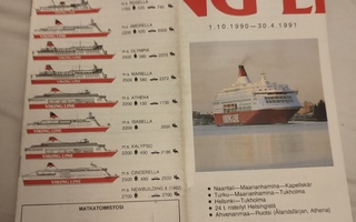 Aikataulu Viking Line 01.10.1990