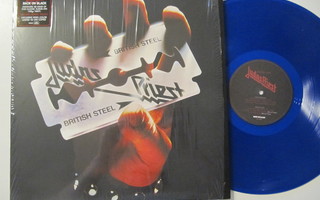 Judas Priest British Steel LP Sininen värivinyyli