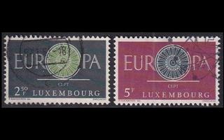 Luxemburg 629-30 o Europa (1960)