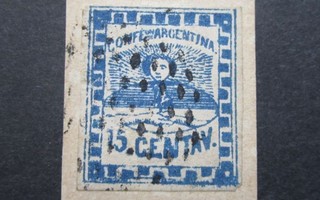 Argentiina 15 senttiä 1858