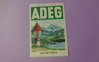 TT-etiketti ADEG Austria, made in Finland