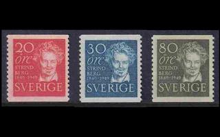 Ruotsi 346-8 ** Strindberg (1949)