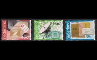 Alankomaat 1180-2 ** Posti- ja telelaitos 100v (1981)