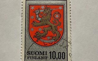 743/ 1974 Suomen vaakuna 10 mk o leimattu
