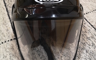 ARC Helmets musta moottoripyöräkypärä S