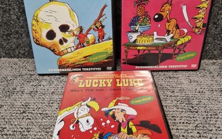 Lucky luke kolme dvd:tä