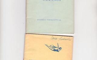 Uimahypyt ja Uinti, kilpailusäännöt, 1960-61.