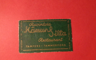 TT-etiketti Ravintola Hämeensilta, Tampere