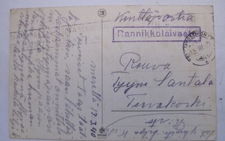 VANHA Kortti Kenttäposti Rannikkolaivasto Leima 13.3.1940 !!