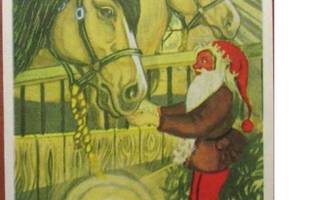 kortti Mirja Vänni Tonttu tai eläin jouluna - erilaisia