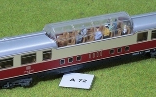 #A72 Märklin 4099 näköalavaunu + sisävalot + hlöt TEE junaan