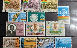 GHANA Afrikka levyllinen postituoreita **