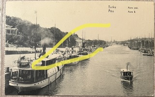 Postikortti Turku Aurajoki 1911