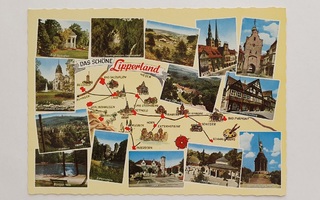Vanha saksalainen postikortti – Das schöne Lipperland