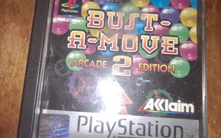 PS1 Bust-a-move 2 Arcade Edition platinum-versio pelikotelo