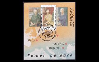 Moldova 212BL9 o Europa kuuluisia naisia (1996)