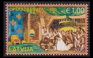 Latvia 1108 ** Banuta-oopperan ensiesitys 100v (2020)