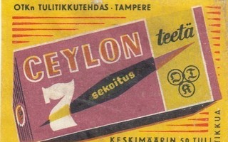 Ceylon teetä , OTK  a121