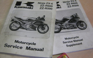 Huoltokirjat Kawasaki Ninja ZX6 /ZZ-R600..