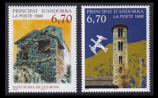 Andorra Fr 503-4 ** Turismi (1996)