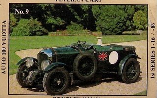Tulitikku rasia Veteran cars Bentley