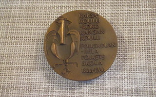Kansakoulu-Koko kansan koulu mitali/Kauko Räsänen 1966.