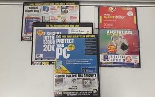 PC Pro 2004, 2005, useita (3dvd,2cd)