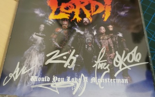 Lordi Would you love a Monster Man Allekirjoitettu Levy