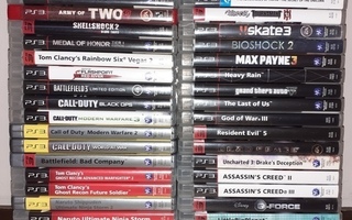 50 kpl Playstation 3 pelejä